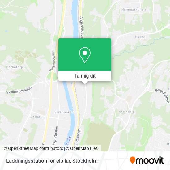 Laddningsstation för elbilar karta