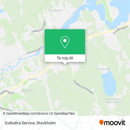 Gullsätra Service karta