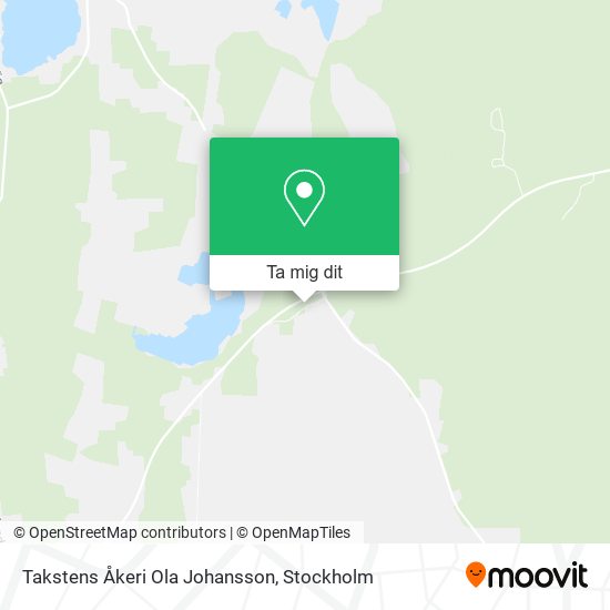 Takstens Åkeri Ola Johansson karta