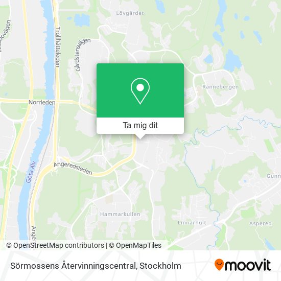 Sörmossens Återvinningscentral karta