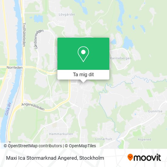 Maxi Ica Stormarknad Angered karta