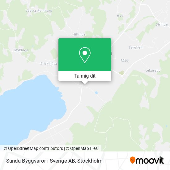 Sunda Byggvaror i Sverige AB karta