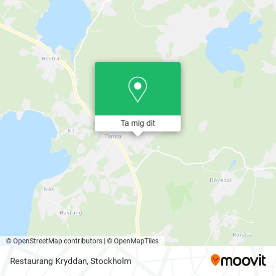 Restaurang Kryddan karta