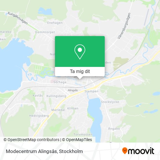 Modecentrum Alingsås karta