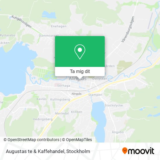Augustas te & Kaffehandel karta