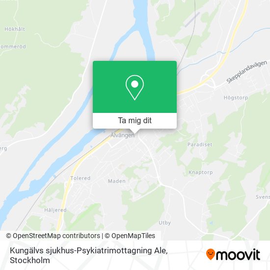 Kungälvs sjukhus-Psykiatrimottagning Ale karta