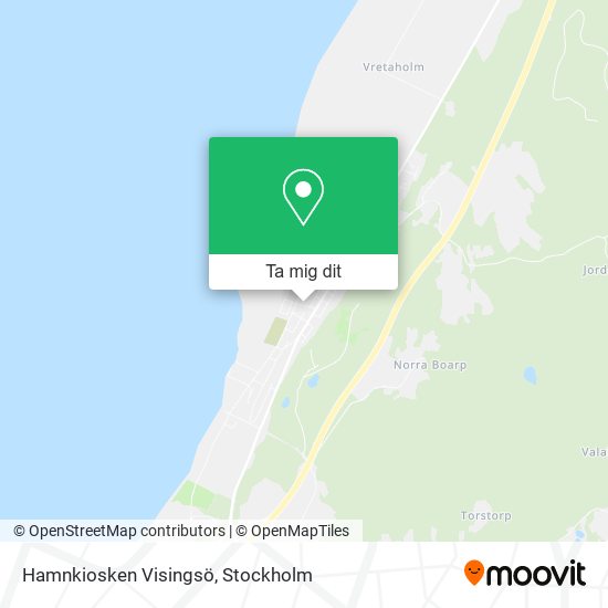 Hamnkiosken Visingsö karta
