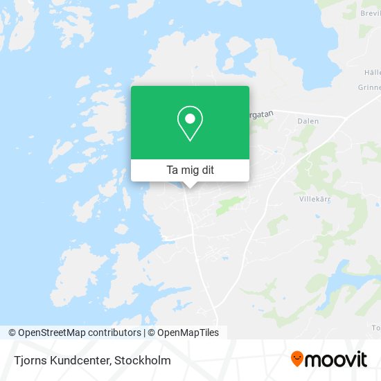 Tjorns Kundcenter karta