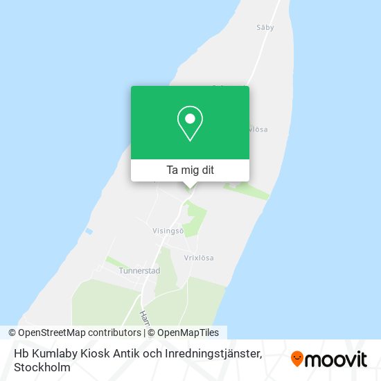 Hb Kumlaby Kiosk Antik och Inredningstjänster karta