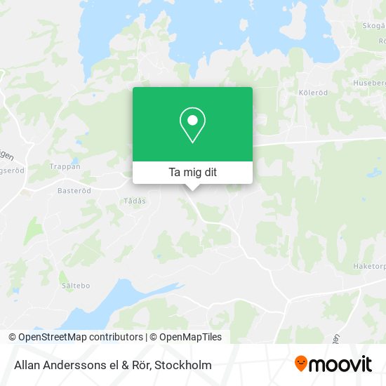 Allan Anderssons el & Rör karta
