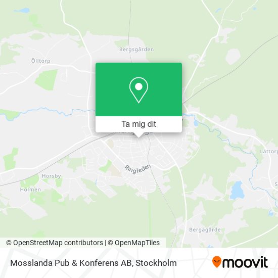 Mosslanda Pub & Konferens AB karta