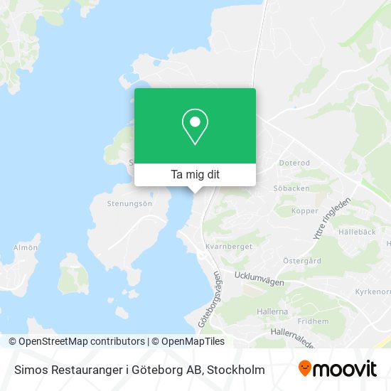 Simos Restauranger i Göteborg AB karta