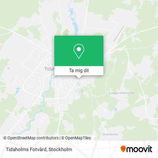 Tidaholms Fotvård karta