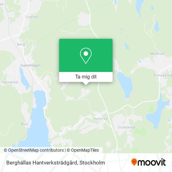 Berghällas Hantverksträdgård karta