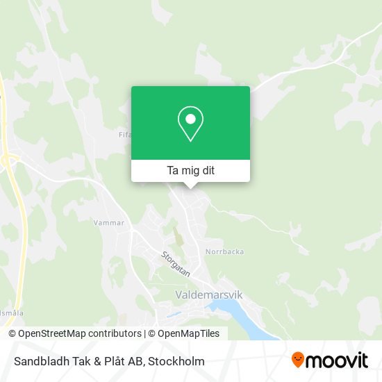 Sandbladh Tak & Plåt AB karta