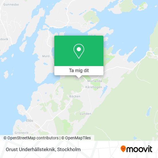 Orust Underhållsteknik karta