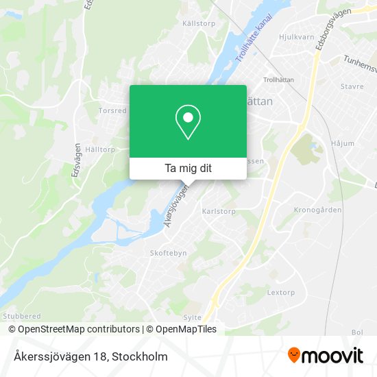 Åkerssjövägen 18 karta