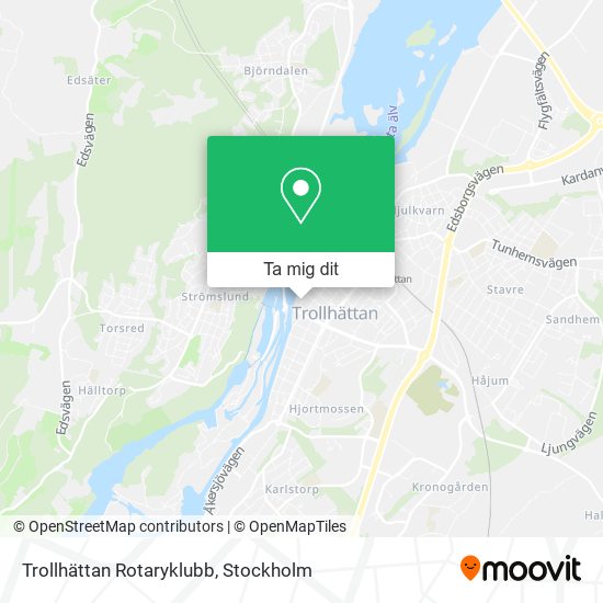 Trollhättan Rotaryklubb karta