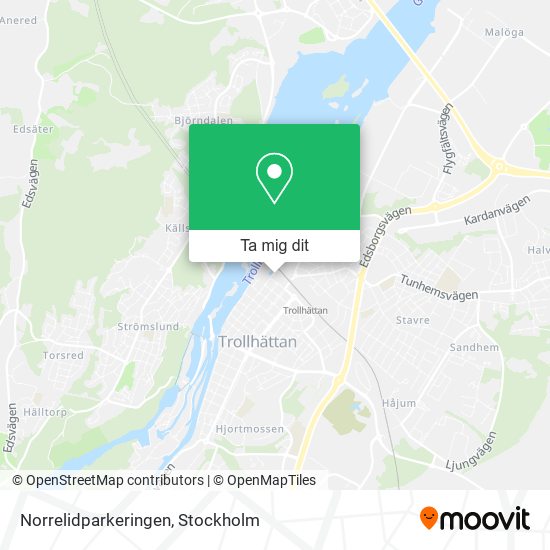 Norrelidparkeringen karta