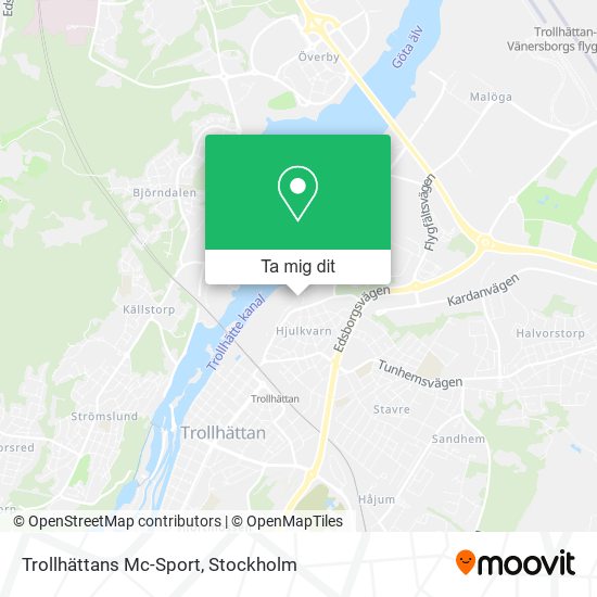 Trollhättans Mc-Sport karta