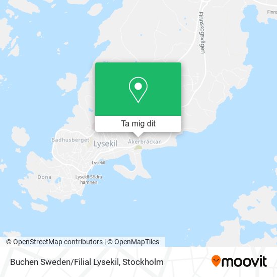 Buchen Sweden/Filial Lysekil karta
