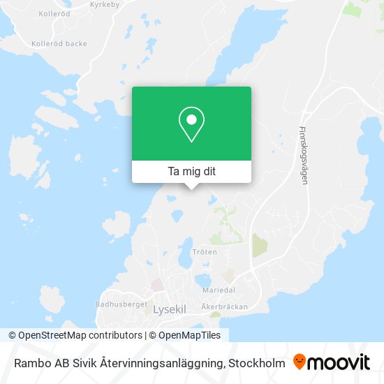 Rambo AB Sivik Återvinningsanläggning karta