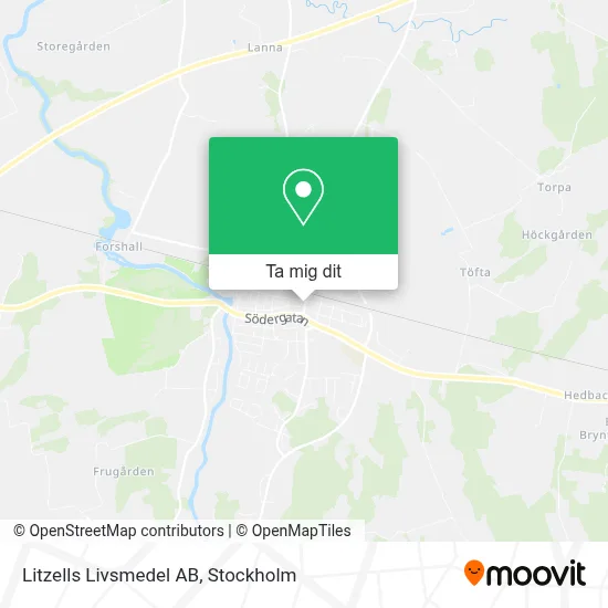 Litzells Livsmedel AB karta