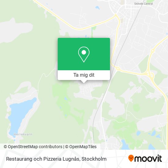 Restaurang och Pizzeria Lugnås karta