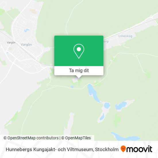 Hunnebergs Kungajakt- och Viltmuseum karta
