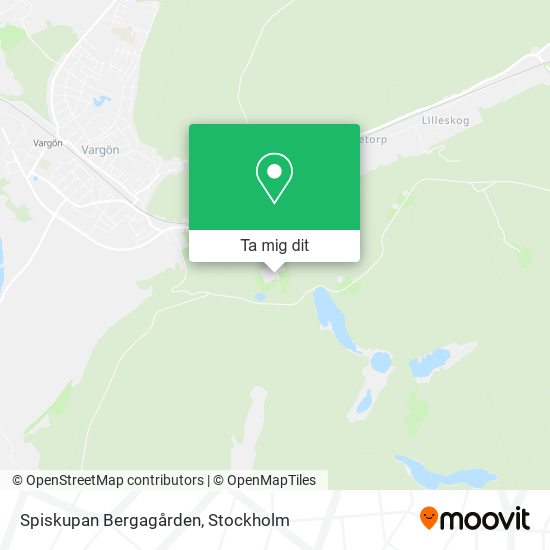 Spiskupan Bergagården karta