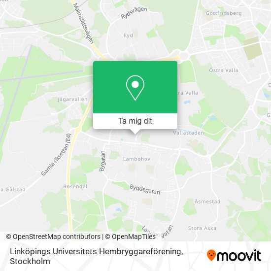 Linköpings Universitets Hembryggareförening karta