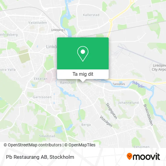 Pb Restaurang AB karta