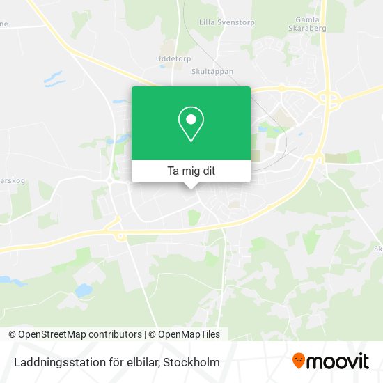 Laddningsstation för elbilar karta