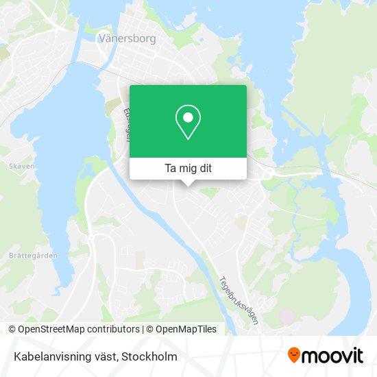 Kabelanvisning väst karta