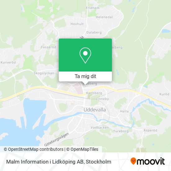 Malm Information i Lidköping AB karta