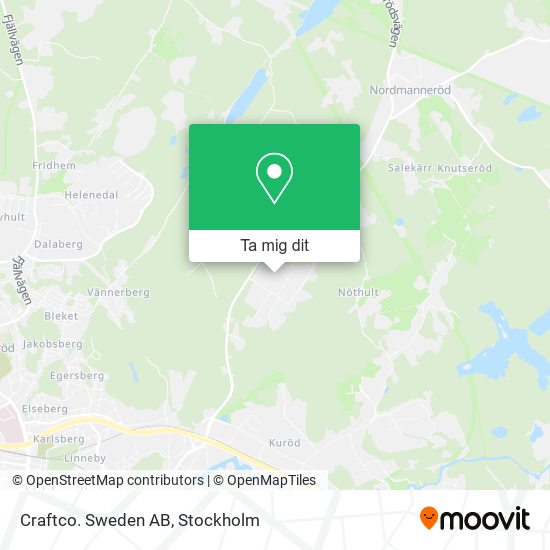 Craftco. Sweden AB karta