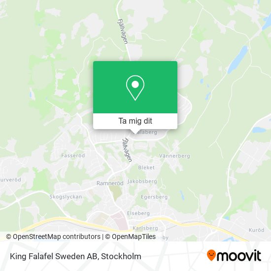 King Falafel Sweden AB karta