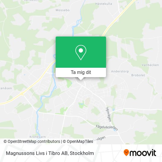 Magnussons Livs i Tibro AB karta