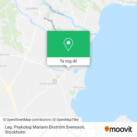 Leg. Psykolog Mariann Ekström Svensson karta