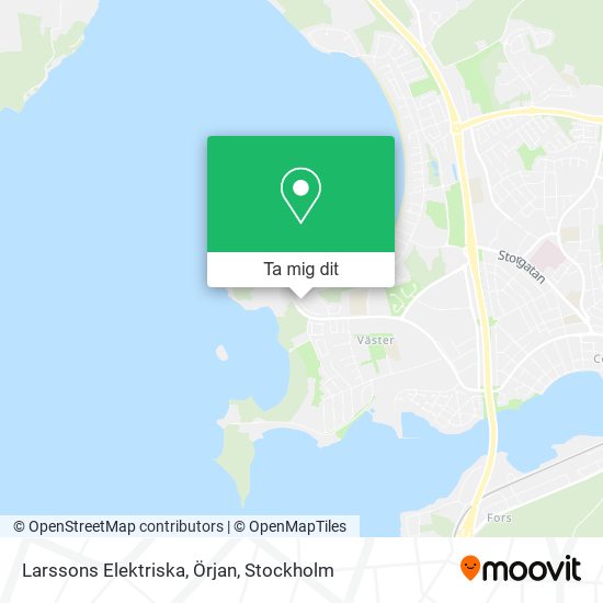 Larssons Elektriska, Örjan karta