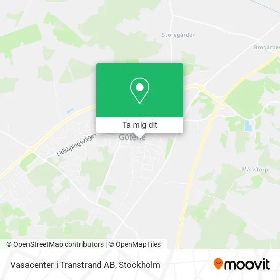 Vasacenter i Transtrand AB karta