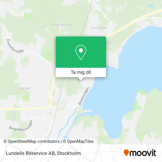 Lundells Bilservice AB karta