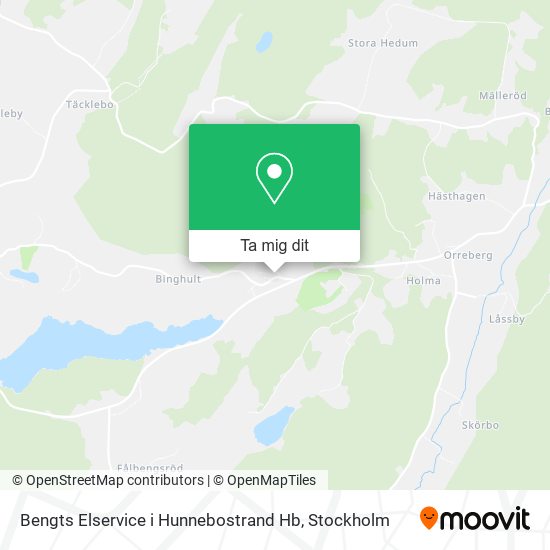Bengts Elservice i Hunnebostrand Hb karta