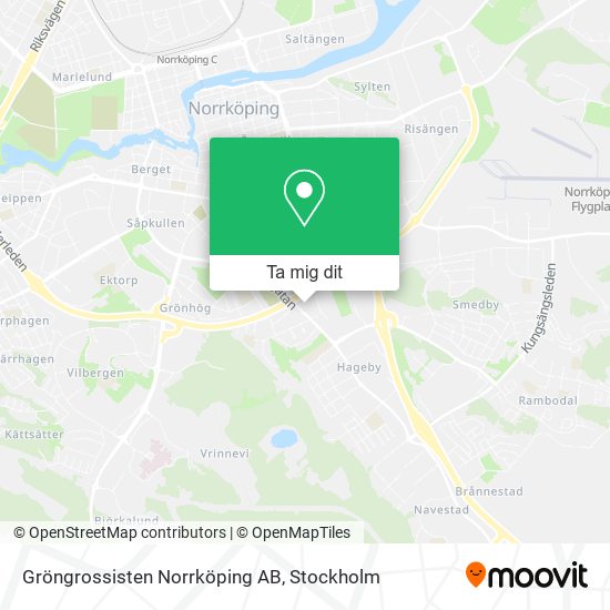 Gröngrossisten Norrköping AB karta