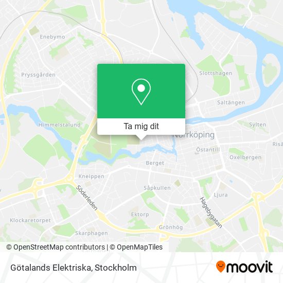 Götalands Elektriska karta