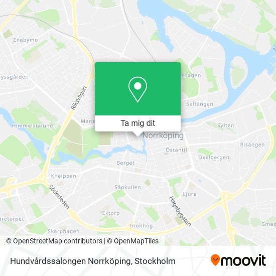 Hundvårdssalongen Norrköping karta