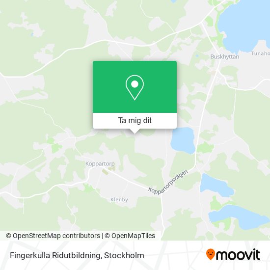 Fingerkulla Ridutbildning karta