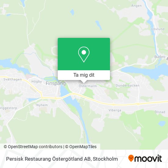 Persisk Restaurang Östergötland AB karta