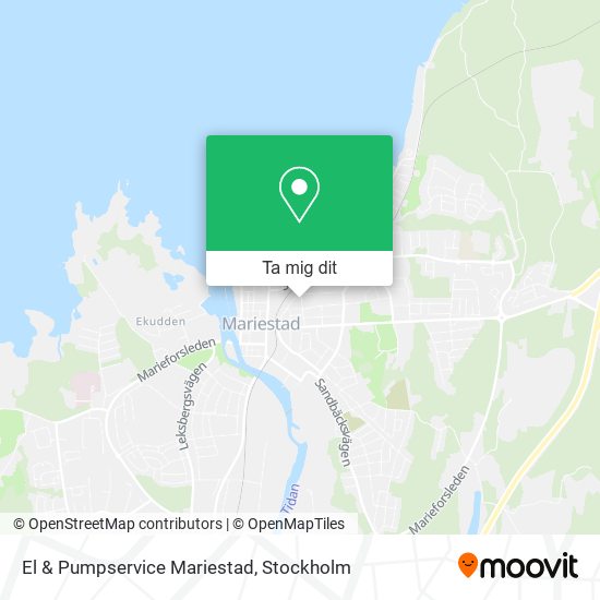 El & Pumpservice Mariestad karta