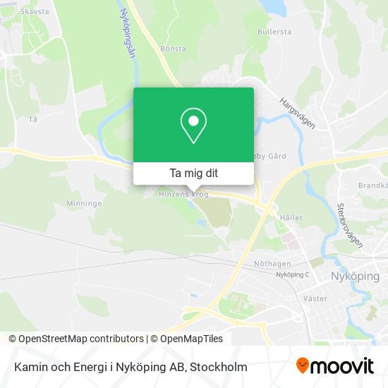 Kamin och Energi i Nyköping AB karta